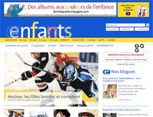 Tablet Screenshot of enfantsquebec.com